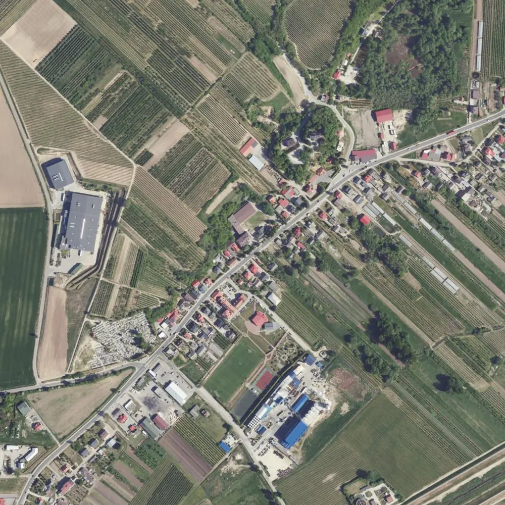 Zdjęcie lotnicze Samborca
